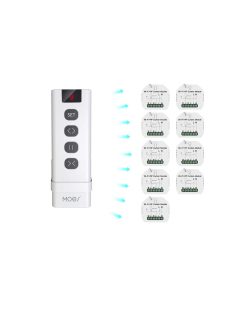   Távirányító, Moes, 9 csatornás, redőnyök vezérlésére, RF433MHz, ZRM-108-MS WRM-108-MS, YK2169-9C