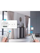 Távirányító, Moes, 9 csatornás, redőnyök vezérlésére, RF433MHz, ZRM-108-MS WRM-108-MS, YK2169-9C