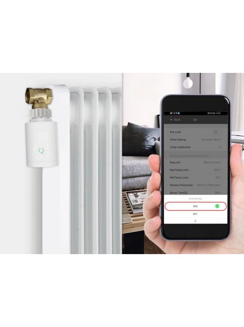Tuya Radiátor termosztát ZigBee programozható