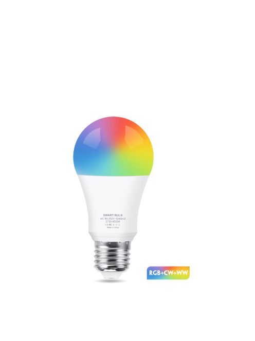 Okos színes led izzó, Zigbee RGBCCT E27 15W Tuya, Hubitat, SmartThings, Alexa, Google Home