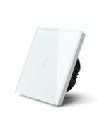 Touch Door Bell Full Glass Panel, White