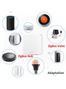 Tuya Smart Zigbee Water Gas Leakage Valve ON/OFF Auto Control Countdown Timer Valve Alexa Google Home Shut Off Controller