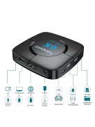 TV Box médialejátszó 6K UltraHD, 4GB+64GB, Android 10.0, Távirányítóval, Wi-Fi, Andorid/iOS kompatibilis, USB3.0
