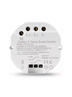   Zigbee 3.0 Smart Light Switch DIY Breaker Module SmartThings Tuya Control Alexa Google Home Alice 2 Way, 2 Gangs