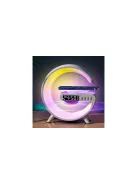 Carregadorsemfiomultifuncional,3em1,Stand Speaker,LED,RGB,Luz noturna,