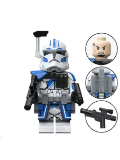 Five 501st Legion Clone Trooper - building block toy figure