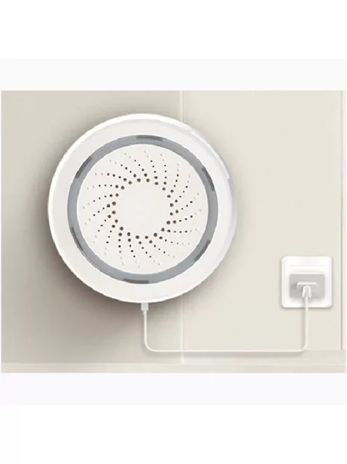 Tuya okos WiFi sziréna, hang és fény riasztás