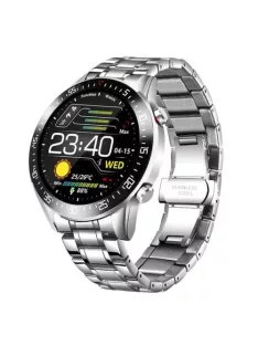   Timewolf Smartwatch for Men Waterproof IP68 Sport Smartwatch Silver