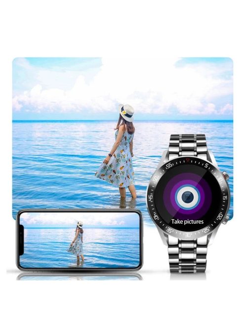 Timewolf Smartwatch for Men Waterproof IP68 Sport Smartwatch Silver