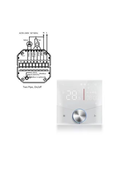 ZigBee 3.0 Air Conditioning Compressor Thermostat Fan Coil Unit Digital Temp Conditioner 220V Tuya Smart Life Alexa Google Home