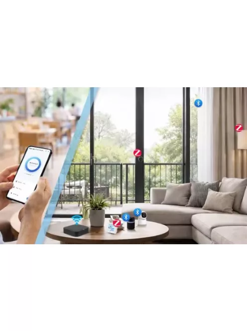 Tuya Zigbee és Bluetooth gateway – 2,4/5 GHz Wi‑Fi, BLE 5.0, SigMesh