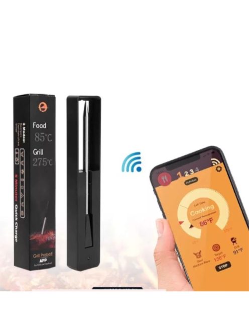 Wireless meat thermometer, digital, Bluetooth
