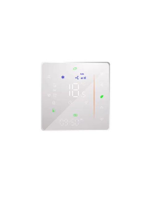 Tuya WIFI Digital Display Smart Temperature Controller Hvac Thermostat, for Air Conditioning Controller, WHITE