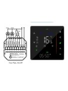 Tuya Zigbee Digital Display Smart Temperature Controller Hvac + Senzor 5A