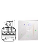 Tuya Zigbee Digital Display Smart Temperature Controller Hvac Thermostat, for Air Conditioning Controller, White