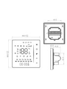 Tuya Zigbee Digital Display Smart Temperature Controller Hvac Thermostat, for Air Conditioning Controller
