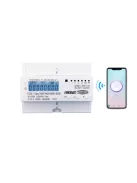 TUYA 3 fázisú fogyasztásmérő, két irányú, Zigbee, mobiltelefonos, kapcsolási lehetőséggel