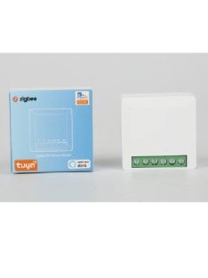   Tuya single relay 16A, egy körös zigbee relé, Hubitat, SmartThings, Ewelink, ZigBee2mqtt, Alexa, Google Home 