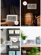 Tuya Zigbee mini okos hőmérséklet-és páratartalommérő LED kijelzővel, mágneses