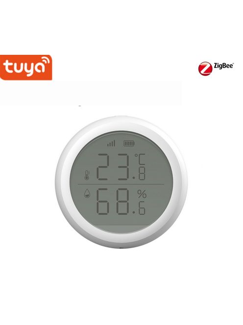Tuya ZigBee Smart Home Temperature And Humidity Sensor With LED Screen Works With Google Assistant and Tuya Zigbee Hub