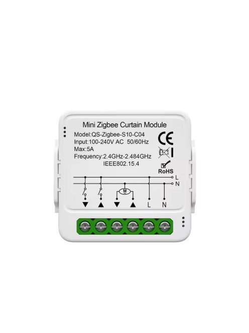 TUYA Zigbee árnyékoló relé, redőnyhöz, függönyhöz,