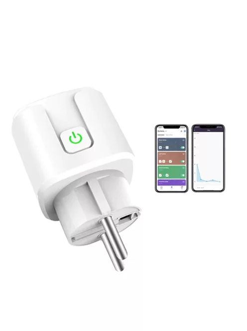 TUYA konnektor 20A Zigbee Fogyasztás mérés, Energia Monitoring, programozható okos konnektor