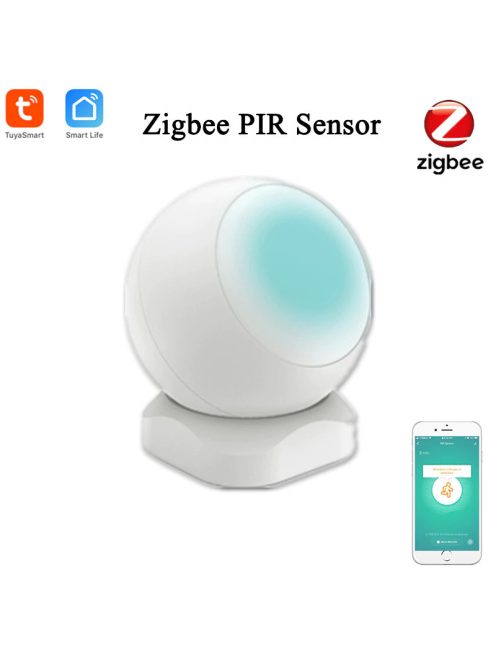 Tuya ZigBee Smart PIR Motion Sensor Built In Battery Passive Infrared Detector Security Burglar Alarm Sensor