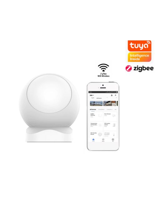 Tuya ZigBee Smart PIR Motion Sensor Built In Battery Passive Infrared Detector Security Burglar Alarm Sensor