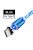 Flowing Light LED Magnetic USB cable for type C cable Fast charging Blue