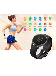   UMIDIGI URUN Smartwatch, Multisport, GPS, Health Monitoring, Space Gray Silicone