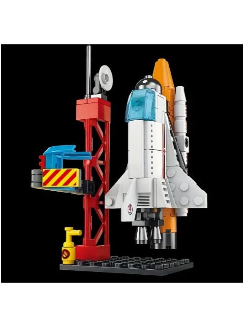 Launch Center Lunar Lander Model Building Blocks Spaceship Spaceport Figure Shuttle Rocket Bricks Construction toys 107pcs