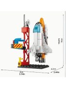 Launch Center Lunar Lander Model Building Blocks Spaceship Spaceport Figure Shuttle Rocket Bricks Construction toys 107pcs
