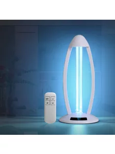   Fertőtlenítő lámpa Baktériumölő Germicid lámpa Quartz lámpa Sterilizáló lámpa távirányítóval 38W