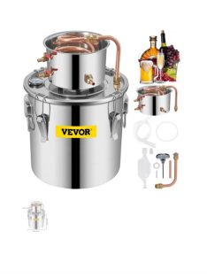   VEVOR Alcohol Distiller Machine Moonshine Apparatus Beer Brewing Equipment DIY Wine Dispenser Kit for Home Appliance