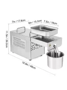 Automata olajprés – 460W, 6,5 kg/h