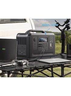   Töltőállomás, szolár generátor  1200W / 2400W , 259200mAh, 960Wh hordozható erőmű, VDL