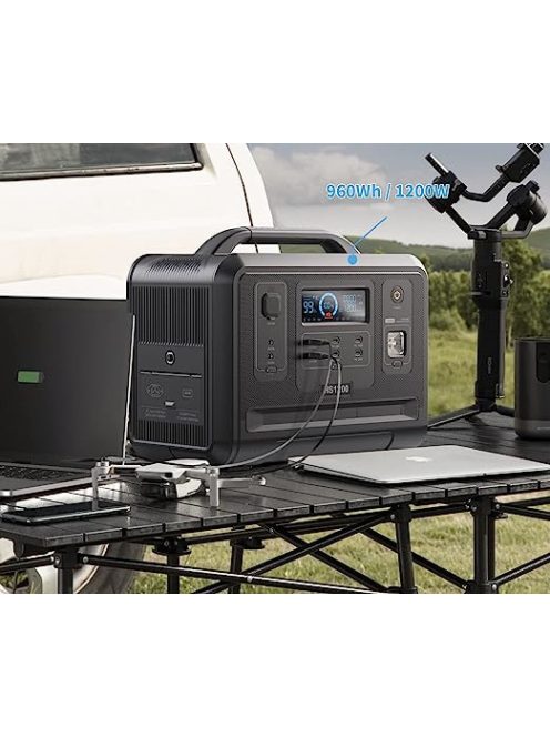 Solar Generator 1200W / 2400W 259200mAh, 960Wh Portable Power Station