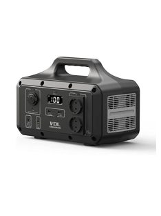   Töltőállomás, szolár generátor  800W / 1600W , 137700 mAh,  hordozható erőmű, VDL