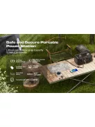 Töltőállomás, szolár generátor  800W / 1600W , 137700 mAh,  hordozható erőmű, VDL