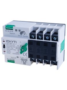   Kettős teljesítményű automatikus átviteli kapcsoló, áram irányváltó, 3 fázisú, 4P, 125A