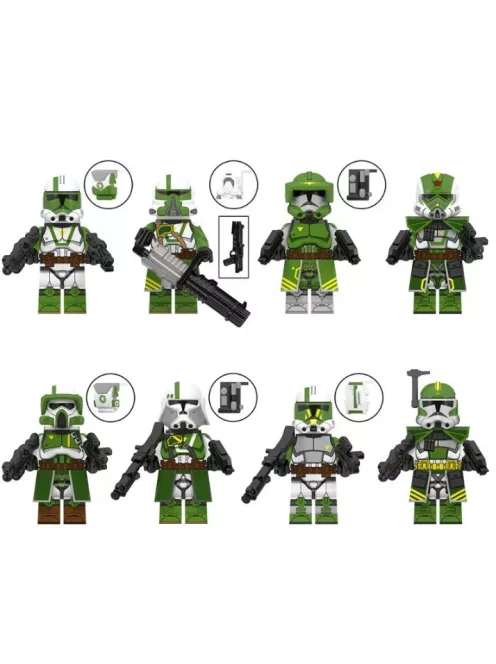 Doomsday Commander Soldier set - building block toy figure - 8 pack