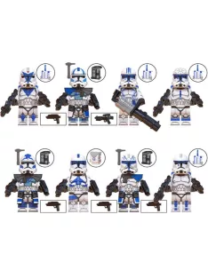   501st Legion Clone Troopers - building block toy figure - 8 pack