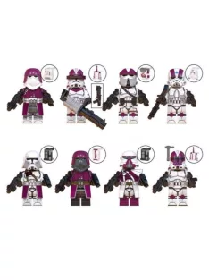   Galactic Marines Clone Trooper set - building block toy figure - 8 pack