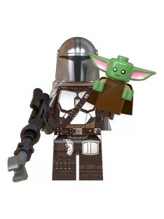   Mandalorian Din Djarin and The Kid - building block toy figure