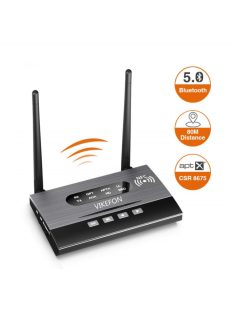   Bluetooth Transmitter Receiver Long Range 5.0 Audio Adapter for TV Home Stereo PC Headphone, AptX LL/HD,Optical RCA AUX 3.5mm