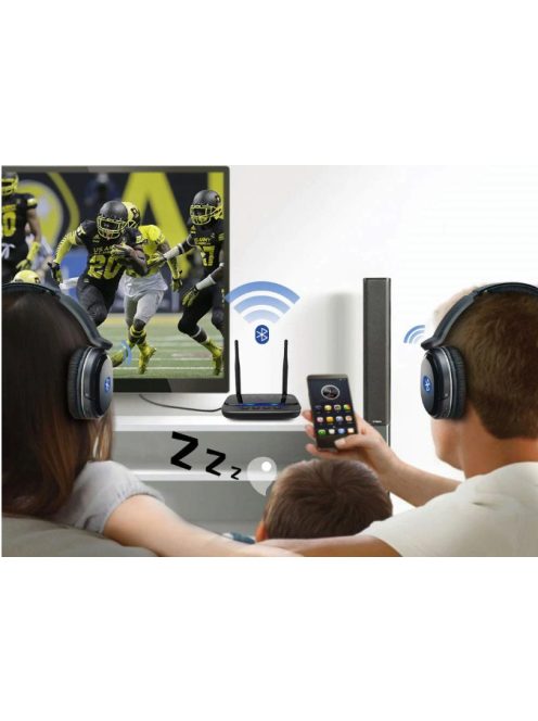 Bluetooth adóvevő, nagy hatótávolságú 5.0 audio adapter TV-hez otthoni sztereó PC fejhallgatóhoz