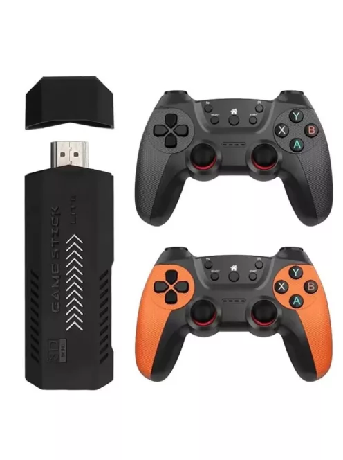 Retro Game Console 128GB, 4K, HD Output + 2 Wireless Controllers (2.4 GHz)