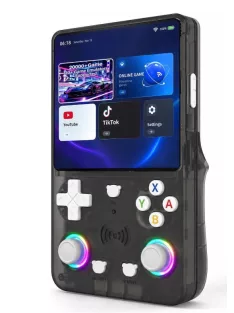   X36 Ultra retro kézi játékkonzol YouTube, TikTok – Android 10, WiFi, zene hallgatás, 4,2" IPS kijelző, 20 000+ játék - Fekete