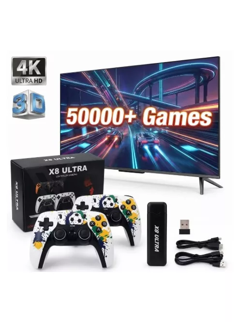 X8 ultra 4K retro game stick & kontroller