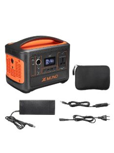   Töltőállomás, szolár generátor  500W / 1000W , 153600 mAh, 500 W-os hordozható erőmű